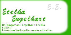 etelka engelhart business card